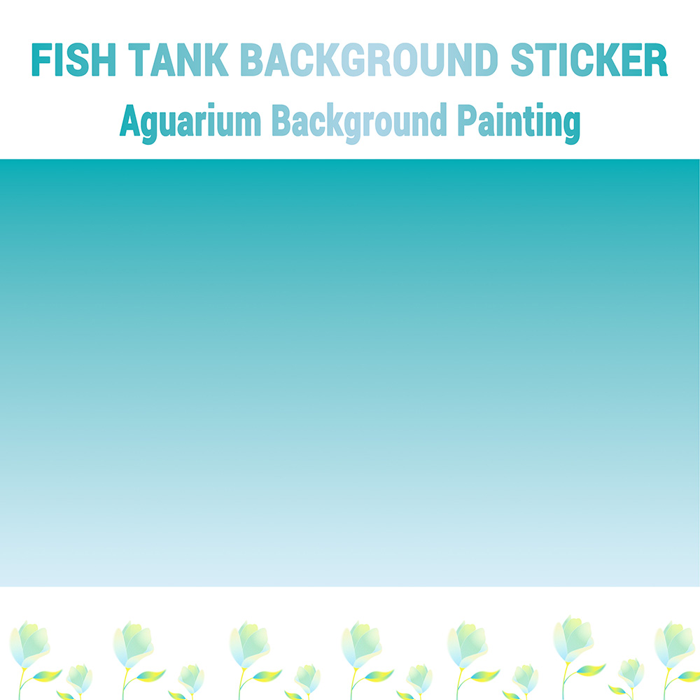 Marine Aquarium Glue - خلفية حوض السمك بتدرج اللونين الأزرق