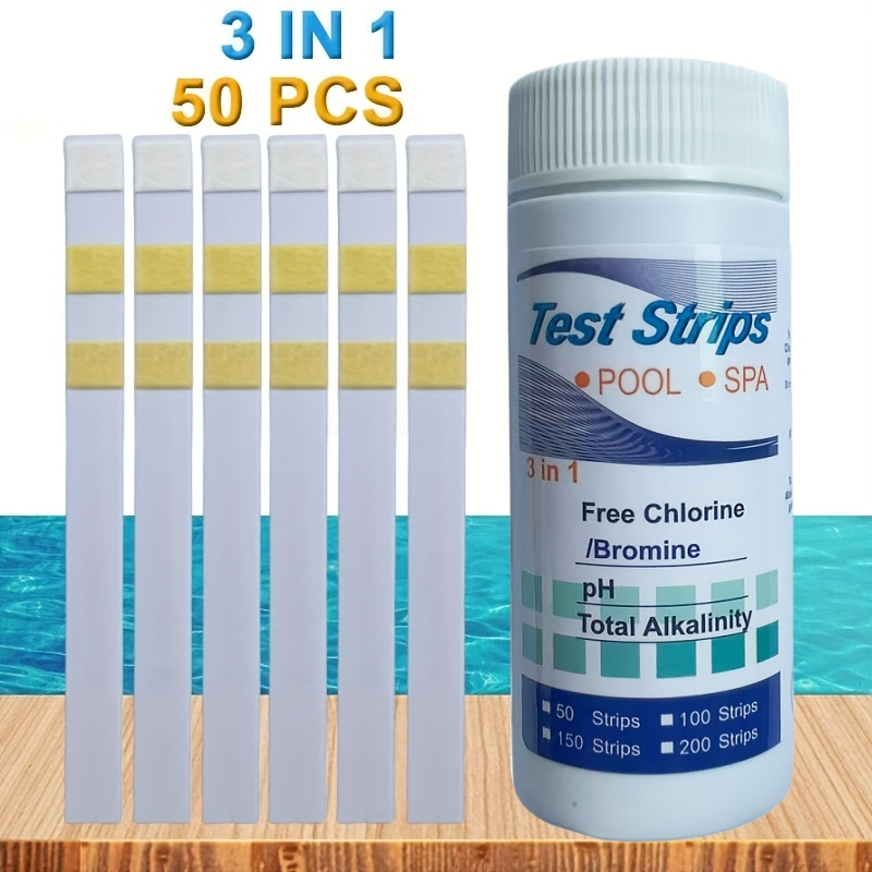 Marine Aquarium Test Kit - شرائط اختبار الكلور ودرجة الحموضة لحمامات