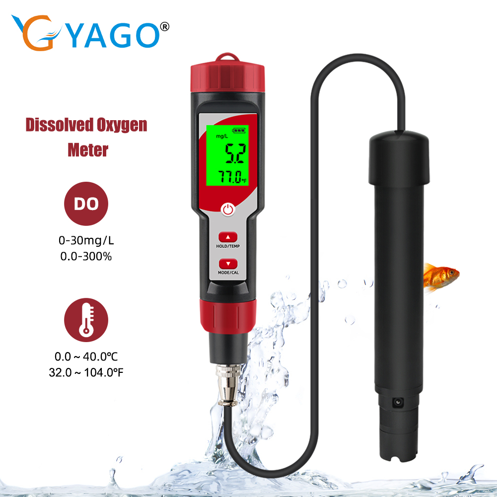 Marine Aquarium Test Kit - مقياس الأوكسجين المذاب الرقمي مع ATC