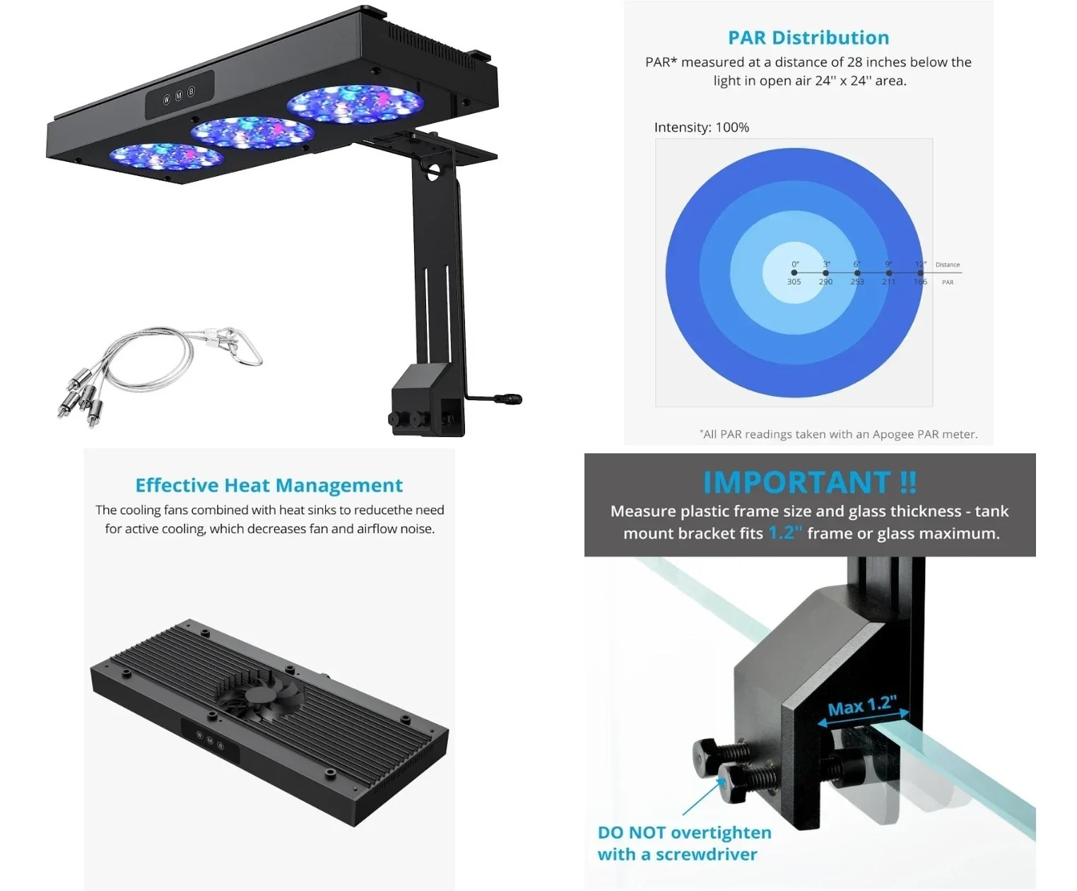 Marine Aquarium Led Lights - ضوء LED بحري للأحواض المائية بقوة