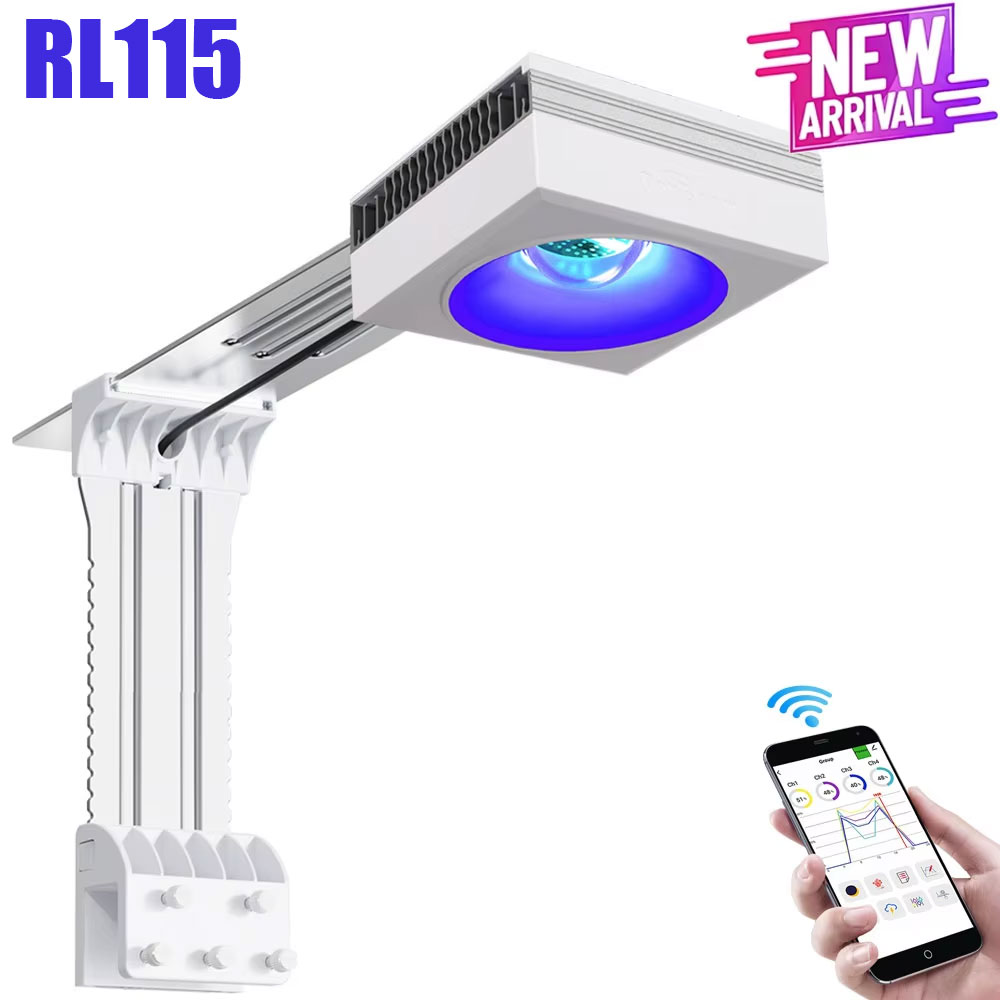 جديد PopBloom RL115 WiFi البحر - مراجعة Marine Aquarium Led Lights وسعره