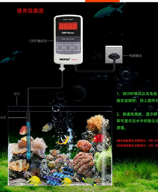 AQUARIUM ORP Meter WEIPRO ORP  - مراجعة Aquarium Marine Color وسعره