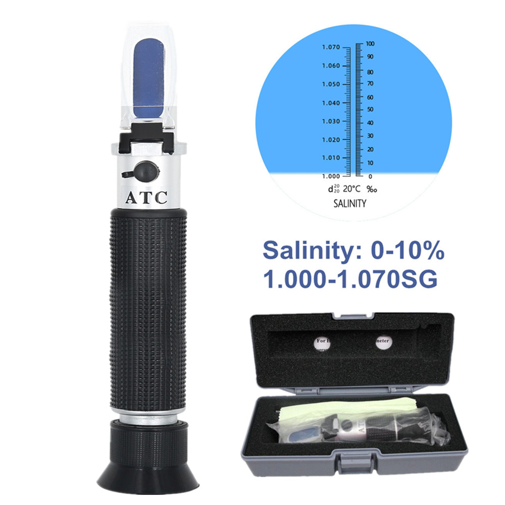 مقياس انكسار الملوحة المحمول ل - مراجعة Refractometer Salinity وسعره