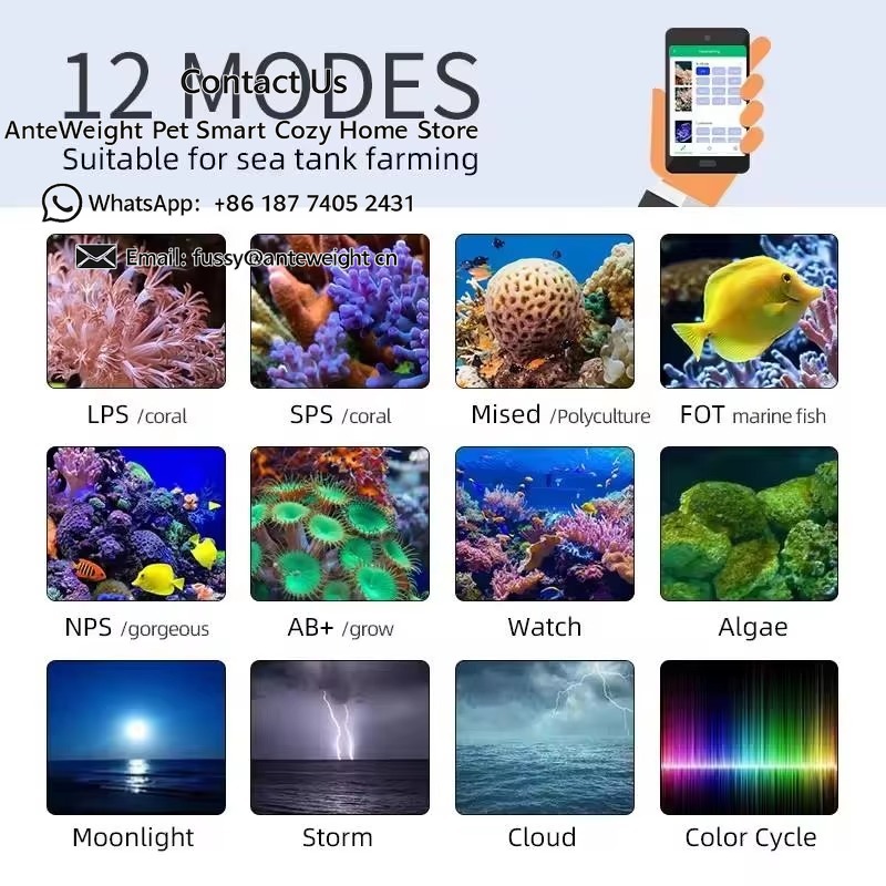 مصباح حوض السمك الذكي Z250Sea/ - مراجعة Marine Aquarium Led Lights وسعره