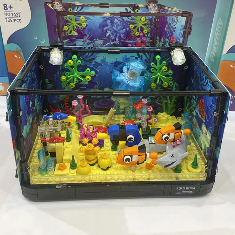 سلسلة الأفكار: مكعبات بناء حيو - مراجعة Aquarium Marine Fish وسعره