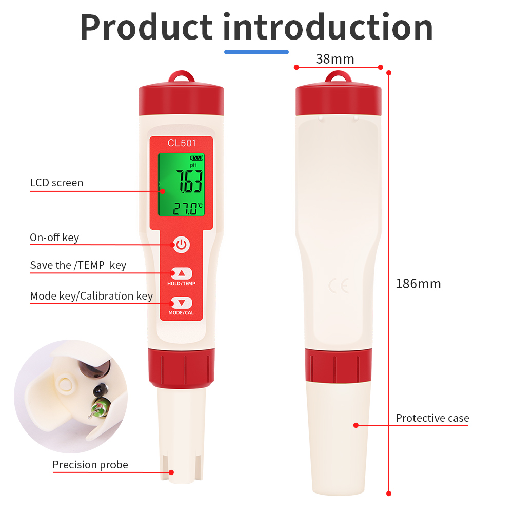 PH/CL2/H2/ORP/مقياس الحرارة كا - مراجعة Marine Aquarium Test Kit وسعره