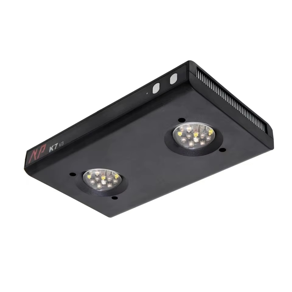 K7 140 واط الطيف الكامل واي فا - مراجعة Marine Aquarium Led Lights وسعره