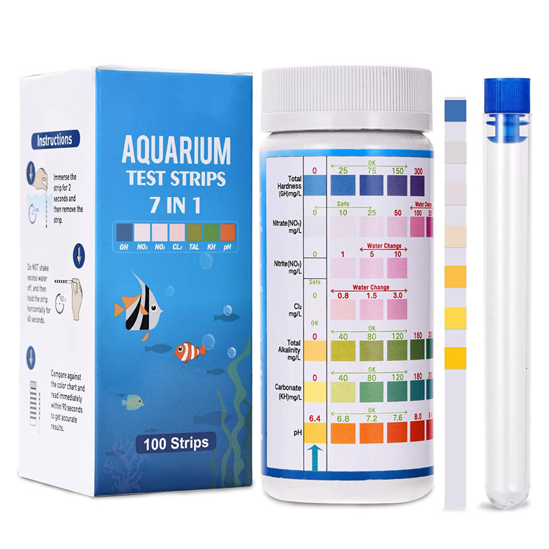 7-IN-1 شرائط اختبار حوض السمك  - مراجعة Marine Aquarium Test Kit وسعره