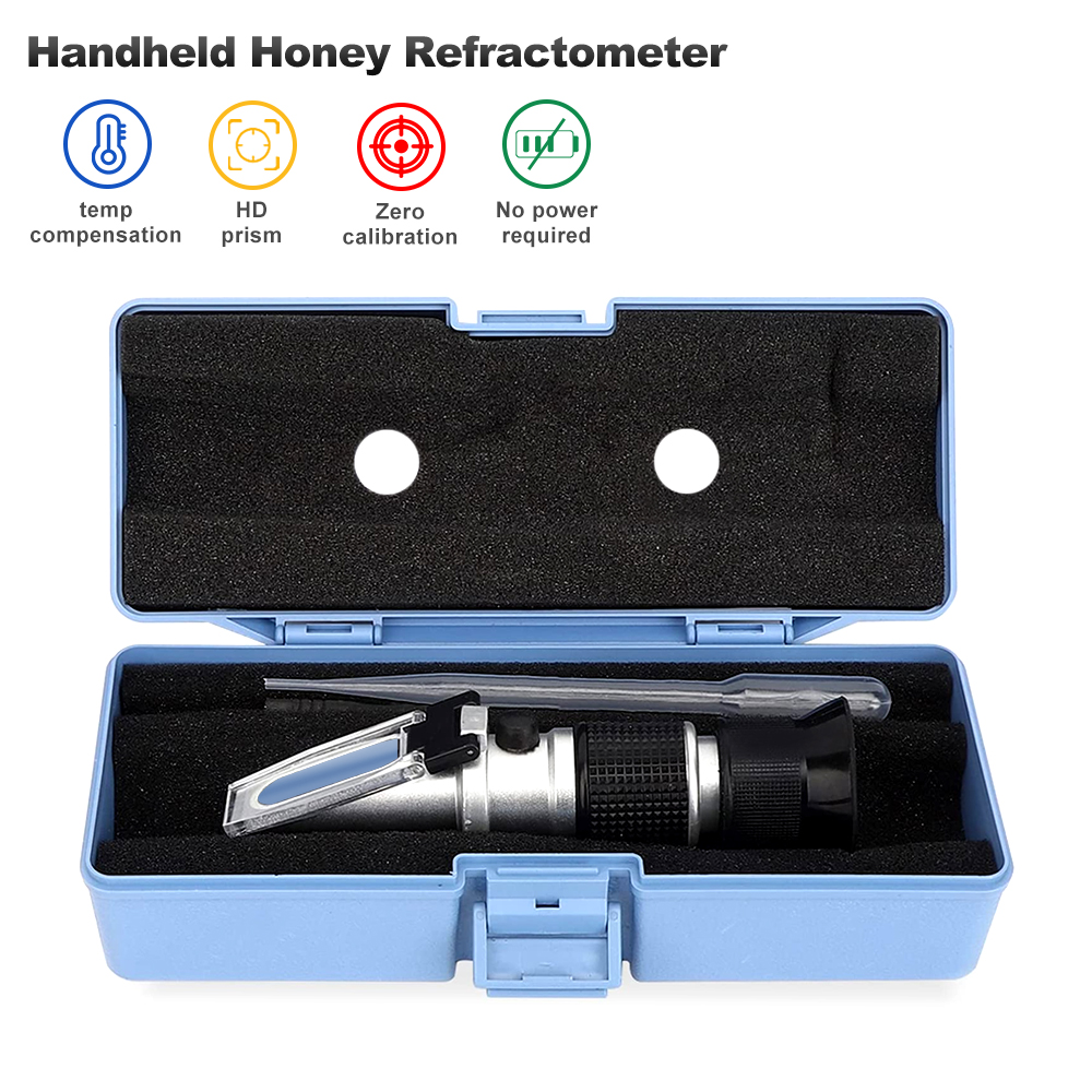 3 في 1 مقياس انكسار العسل المح - مراجعة Refractometer Salinity وسعره