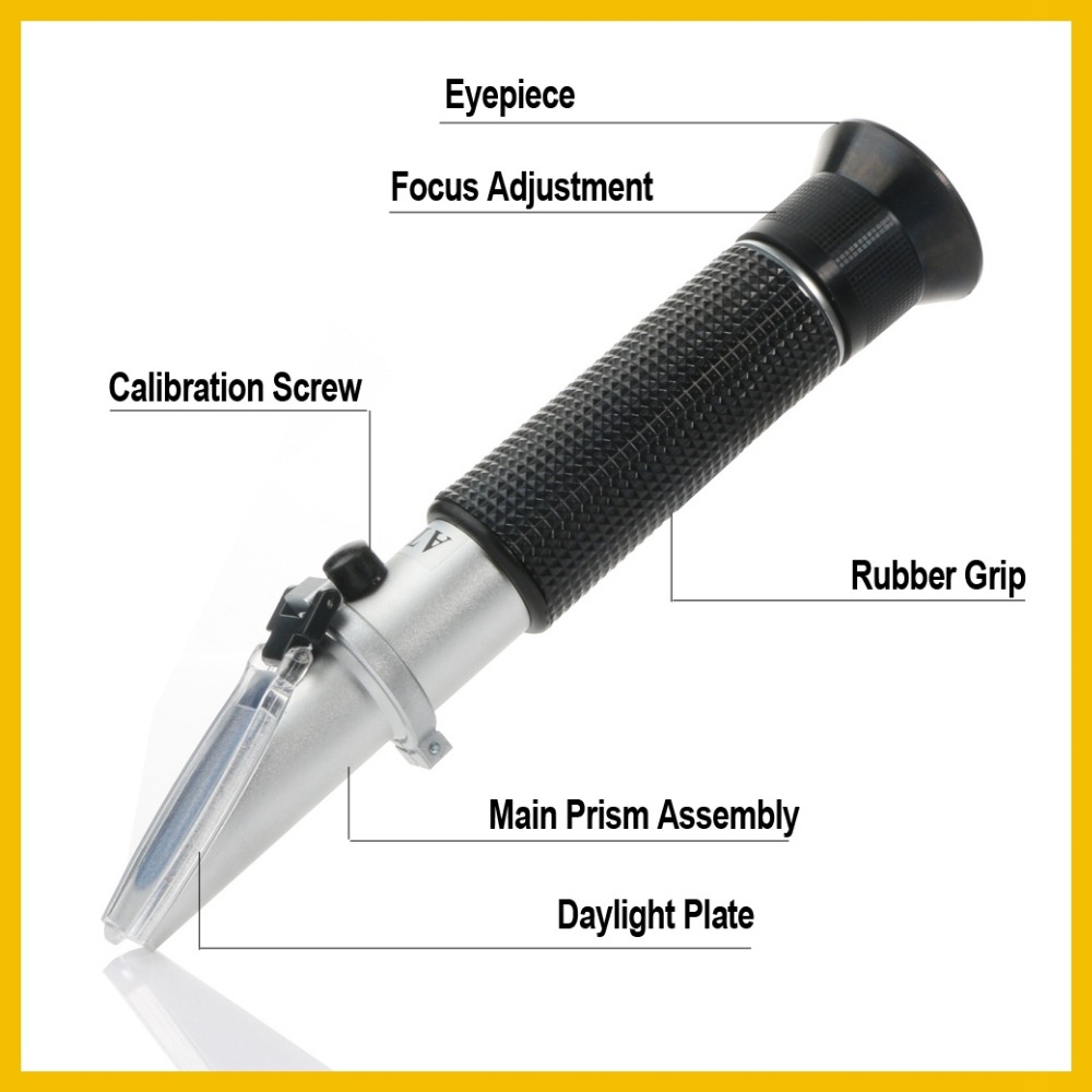 RZ مقياس الإنكسار الكحول مقياس - مراجعة Refractometer Salinity وسعره