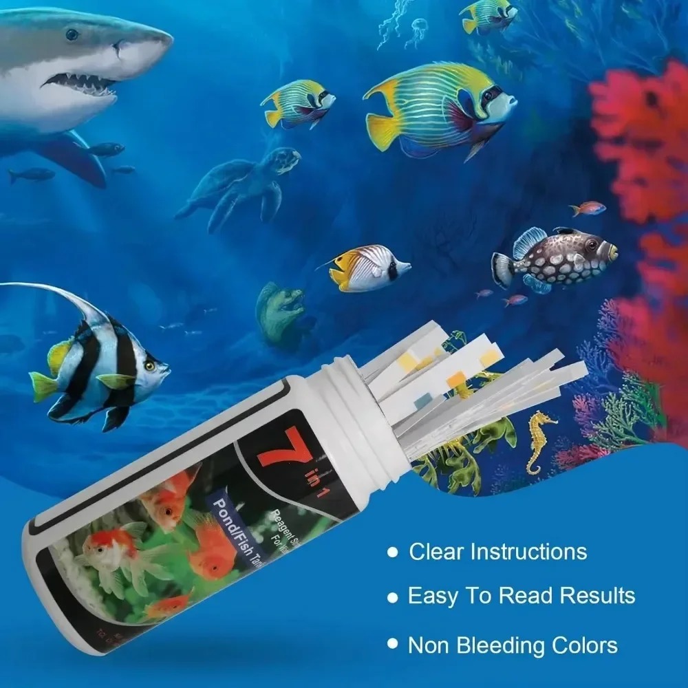 حوض السمك اشرطة الفحص PH جودة  - مراجعة Marine Aquarium Test Kit وسعره