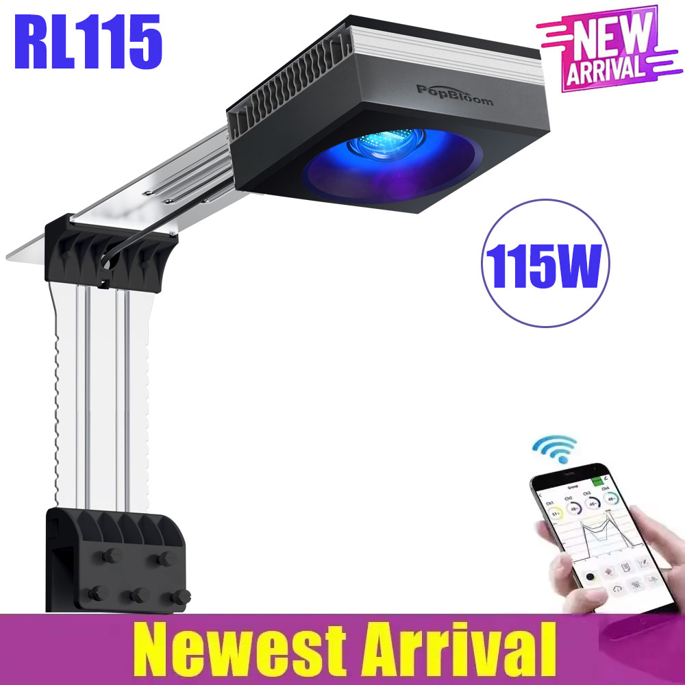 PopBloom WiFi حوض السمك مصباح  - مراجعة Marine Aquarium Led Lights وسعره
