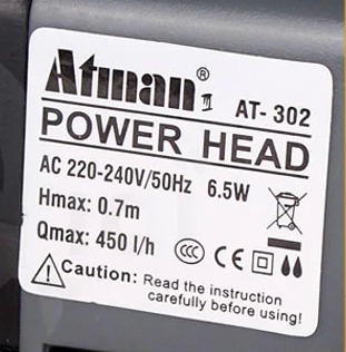 مضخة غاطسة صغيرة Atman AT-302  - مراجعة Aquarium Marine Color وسعره